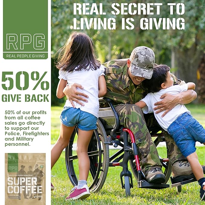 RPG Super Coffee Blend - 32 Sachets - Instant Coffee Packets Single Serve Packets Medium Dark Roast Flavor Instant Coffee Singles Individually Packaged Micro Ground