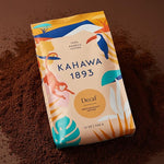 Load image into Gallery viewer, Kahawa 1893 Ground Coffee Medium Roast Decaf Blend 12 Oz - As Seen on Shark Tank, Naturally Sweet, Organically Grown, Ethically &amp; Sustainably Sourced