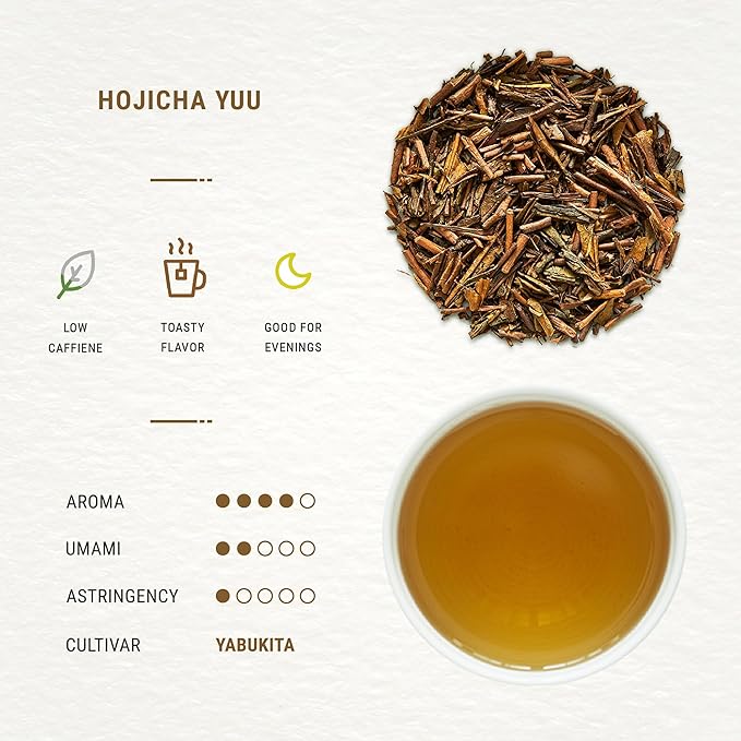 Senbird Premium Hojicha - Japanese Roasted Green Tea - From Shizuoka, Japan - Loose Tea In Airtight Tea Tin (1.76oz/50g)