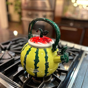 Whistling Tea Kettle for Stove Top Enamel on Steel Teakettle, Supreme Housewares Watermelon Design Teapot Water Kettle Cute Kitchen Accessories Teteras (1.6 Quart, Watermelon Ver 1)