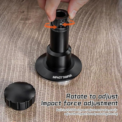 Irishom Coffee Hand Tamper 25-35lb Adjustable Pressure 4 Spring System Detachable Espresso Tamper 304 Stainless Steel