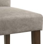 Load image into Gallery viewer, CHITA Counter Height Bar Stools Set of 3, 27" H Seat Height Upholstered Barstools, PU Leather in Stone Grey