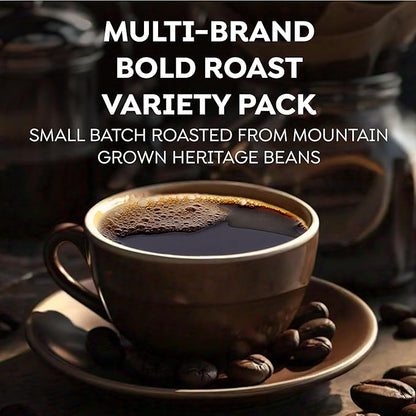 Intelligent Blends Dark Roast Coffee Pods Variety Pack, 50 ct, Recyclable Single Serve Pods – 100% Arabica Coffee, Compatible with Keurig K Cups Maker