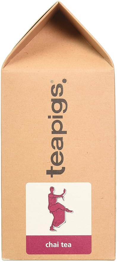 Teapigs Chai Tea Bags Made With Whole Leaves, bold flavor, natural ingredients (1 Pack of 50 Teabags)