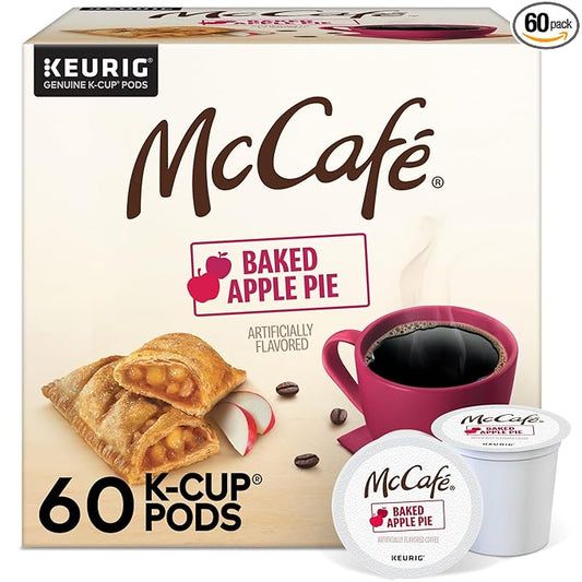 McCafe Baked Apple Pie Coffee, Keurig Single Serve K-Cup Pods, 60 Count, (6 Packs of 10)