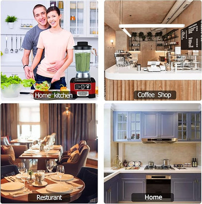 BioloMix Heavy Duty Commercial Blender, 2200W 60Oz Professional Kitchen Blender Smoothies, Shakes, Ice and Frozen Fruit, Optional Dry Grains Container