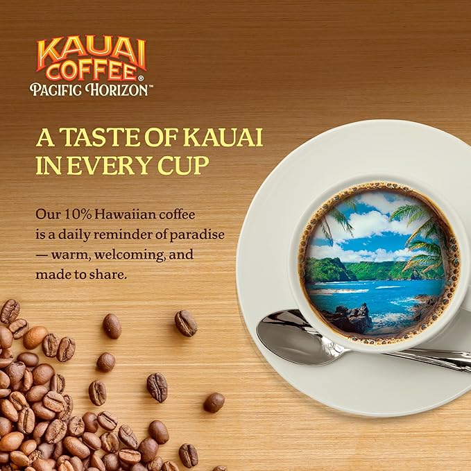 Kauai Coffee Island Sunrise Mild Roast - Compatible with Keurig K-Cup Brewers, 10 CT (Pack of 6)