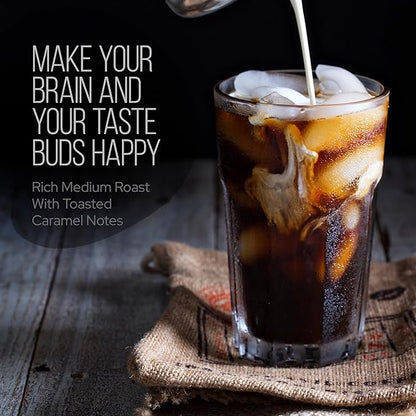 La Republica Founders Reserve Decaf Instant Mushroom Coffee Organic (35 Servings), Premium 50% More Shrooms, Rich Flavor