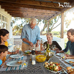 Load image into Gallery viewer, PHI VILLA Aluminum Patio Dining Tables for 8 Person, 53" Square Outdoor Table with 2.1" Umbrella Hole, Lawn Garden Tables for Outside All Weather