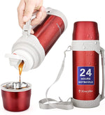 Load image into Gallery viewer, HoneyBee Coffee Thermo Keeps Liquid Hot or Cold for Up to 24 Hours Thermo 41 Ounce Thermos for Hot Drinks 18/8 Stainless Steel Bpa-Free Insulated Flask,termos para cafe…