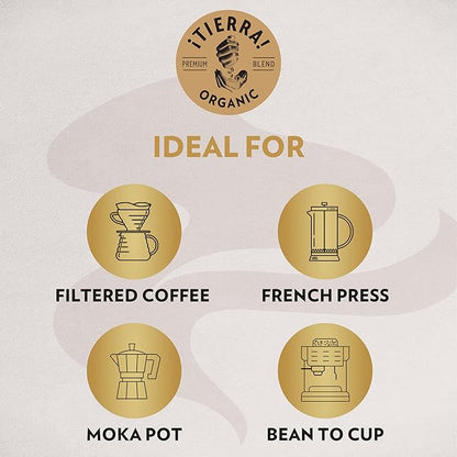 Lavazza Organic Light Roast Arabica Coffee Blend, USDA/Canada Organic Certified, 2.2 Lb