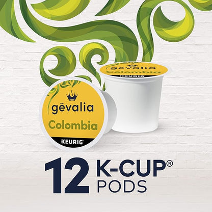 Gevalia Colombia Medium Roast 100% Arabica Keurig K-Cup Coffee Pods (12 ct Box)