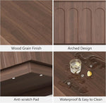 Load image into Gallery viewer, Lift Top Coffee Table with Storage, Mid Century Modern Coffee Table with Arched Design, 31.5" Square Tea Table with Wood Grain, Multifunctional Center Table for Living Room, Office, Walnut