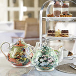 Load image into Gallery viewer, Teapot 30 oz Van Gogh Paintings Bone China Loose Tea Pot Floral Design Vintage Ceramic Coffee Water Pot European Style Porcelain (Flower Vase)