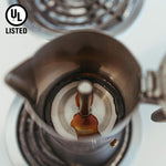 Load image into Gallery viewer, GROSCHE Milano Steel | 6 Espresso Cup | Stovetop Espresso Maker: Stainless Steel Moka Pot for Greca, Induction, Electric &amp; Gas Stoves | Dishwasher Safe Stovetop Espresso Maker Moka Pot