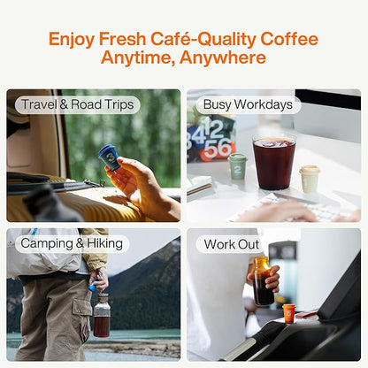 SATURNBIRD Coffee Instant Cold Brew - Light, Medium Roast Variety Pack, 3 Roast Levels (NO.1-3), 100% Arabica, Enjoy Cold/Hot, 24 Single Serves Perfect for Iced Coffee