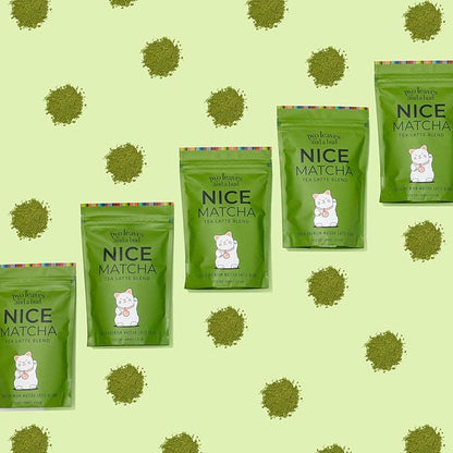 Two Leaves and a Bud Nice Matcha Latte Blend (36 Servings), Japanese Matcha Green Tea Powder, 1 Resealable Bag, 1.1lb (500g)