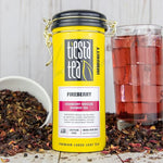 Load image into Gallery viewer, Tiesta Tea - Fireberry Cranberry Hibiscus Loose Leaf Tea, Premium Caffeine-Free Rooibos Blend, Brew Hot or Iced, Makes Up to 250 Cups, 16oz Bulk Pouch &amp; 5oz Refillable Tin Set