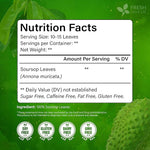 Load image into Gallery viewer, FreshDrinkUS, Premium 30+ Soursop Graviola Dried Leaves, Natural Whole Soursop Leaves, Wildcrafted, Hoja Guanabana, Loose Leaf Herbal Tea, No Gluten, Vegan