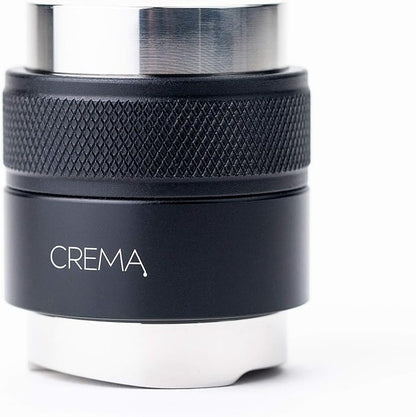 Crema Coffee Products 39.25mm Hand Tamper & Coffee Distributor V2 | Compatible with Breville Portafilters | Double-Sided, Adjustable Depth Tool | Made with Durable 304 Stainless Steel | Black