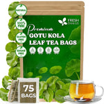 Load image into Gallery viewer, FreshDrinkUS, Premium Gotu Kola Leaf Tea – 75 Tea Bags | Pure Dried Centella Asiatica Leaves | Naturally Caffeine-Free Herbal Tea | Refreshing Aroma &amp; Smooth Taste | Premium Herbal Infusion. Vegan