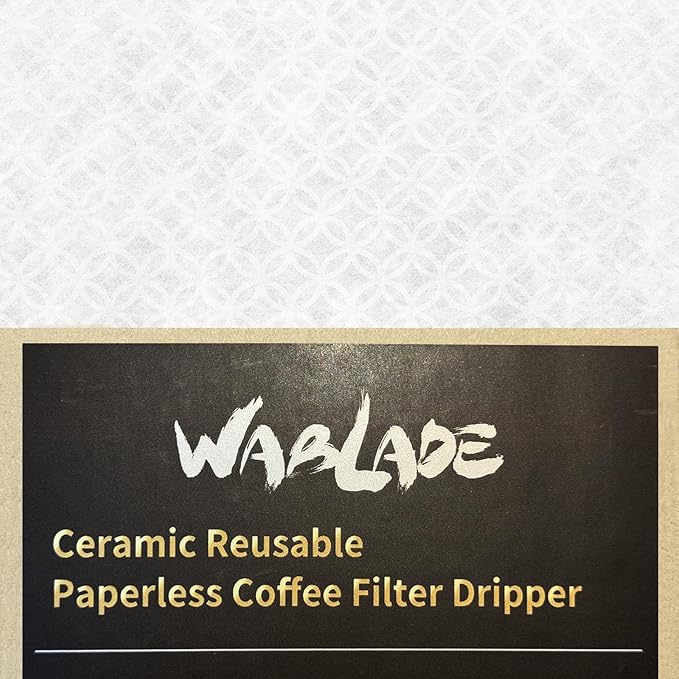 Ceramic Reusable Coffee Filter Pour Over Dripper Paperless Sustinable ekubo 1-4 Cup Made in Japan (Green)