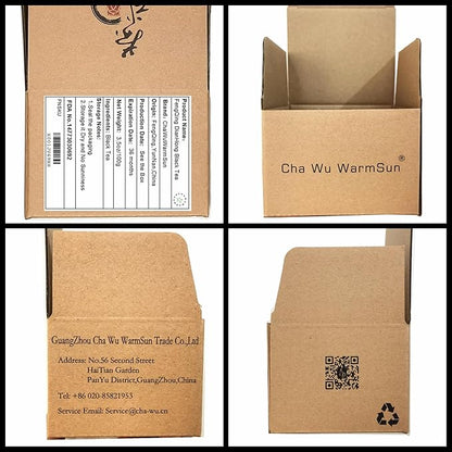 ChaWuWarmSun [B] FengQing DianHong Black Tea,3.5oz/100g,Loose Leaf,YunNan Big Leaf Arbor Tea. (Pack of 2)