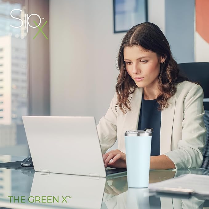 SIPX™ Triple-Insulated Tumblers - 16oz. Premium Modern Tumbler With Lid, insulated Cup Keeps Hot For 6 Hours, Stainless Steel Tumbler Made Of Sustainable Material, Coffee Travel Mug For Home & Office