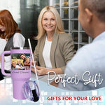 Load image into Gallery viewer, Personalized Tumbler with Pictures Text Name, Custom Double Wall Insulated Tumbler, Personalized Gifts for Women Men Friend, Christmas Gifts, 20oz Coffee Tumbler w/Lid (40 photo)