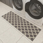 Load image into Gallery viewer, Ottomanson Hallway Runner Rug 2'2" x 6' Non Slip Trellis Area Rugs Easy to Clean Laundry Rug Runner Durable &amp; Pet Friendly Floor Carpet Runners for Hallways Entryway Living Room Kitchen, Gray