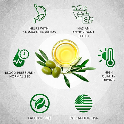 Olive Leaf Tea Bags – 200 Bags (Premium Dried Olive Leaf Tea - 200 Count), Natural Extract Caffeine-Free Herbal Tea for Health & Immune Support