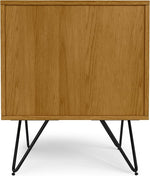 Load image into Gallery viewer, SIMPLIHOME Hunter 20 inch Wide Industrial Nightstand in Oak for the Living Room and Bedroom