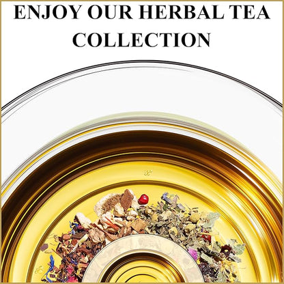 Ronnefeldt 100% Mindful Mint – German Herbal Tea with Mint, Spearmint & Peppermint – Loose Leaf in 15 Individually Wrapped Bags – Naturally Caffeine-Free