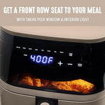 Load image into Gallery viewer, GreenLife Compact Electric Air Fryer Oven, 5.3 QT, PFAS-Free Ceramic Nonstick Drawer, 8 One Touch Digital Display, Easy View Window, Auto Shut-Off Timer, Dishwasher Safe Parts, 1500 Watts, Taupe