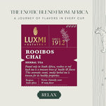 Load image into Gallery viewer, Luxmi Estates - Rooibos Chai - Organic Rooibos Tea with Spices - Loose Leaf - 100g (50 Cups), Limited Fall Tea with Cinnamon, Cardamom and Clove, Perfect for Relaxation