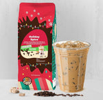 Load image into Gallery viewer, Crazy Cups Decaf Flavored Holiday Ground Coffee Variety Pack, Includes Decaffeinated Holiday Spice, White Christmas, Caramel Eggnog in 10 oz Bags, 3 Pack