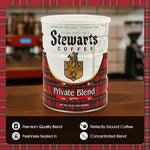 Load image into Gallery viewer, Stewarts Private Blend Medium Roast Ground Coffee - Classic Rich, Smooth &amp; Full-Bodied Flavor Gourmet Coffee Grounds - Great for Hot, Cold Brew, Morning Breakfast, Cafe &amp; More (23oz, Pack of 6 Cans)