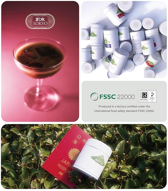 SOKYO ceremonial matcha powder series Rich and full-bodied flavor powdered green tea Japanese matcha (1.05oz / 30g, Fuji Ceremonial Q)