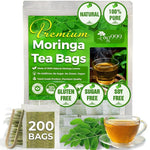 Load image into Gallery viewer, TOG999, Premium 200 Moringa Leaf Tea Bags, 100% Natural &amp; Pure from Moringa Leaves. Loose Leaf Moringa Herbal Tea. Moringa Leaf Tea. No Sugar, No Caffeine, No Gluten, Vegan.
