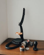 Load image into Gallery viewer, Normcore 45.5mm Spring Loaded Coffee Tamper V4 Fits Flair Pro, Pro 2, 304 Stainless Steel Flat Base, Ergonomic Anodized Aluminum Handle, Black