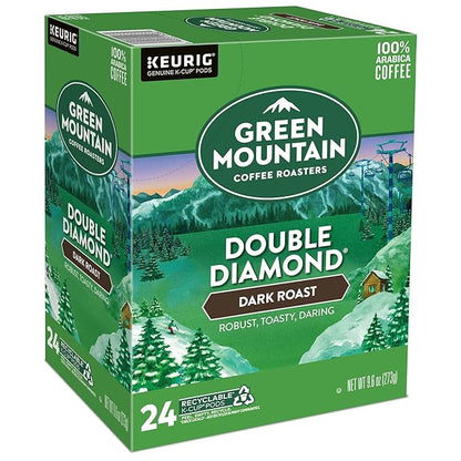 Green Mountain Coffee Roasters Double Diamond, Single-Serve Keurig K-Cup Pods, Dark Roast Coffee Pods, 96 Count