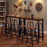 Load image into Gallery viewer, Mr IRONSTONE Bar Table, 47" Pub High Top Table Rectangular Bar Height Table Sofa Console/Dining Coffee Table, for Narrow Space, Living Room, Vintage