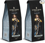 Load image into Gallery viewer, Catholic Coffee St. Joan of Arc | French Blend Dark Roast Whole Bean Coffee – Dark Chocolate &amp; Fig Notes | 12oz Bag – Catholic Gift Inspired by a Heroic Saint (Pack of 2)