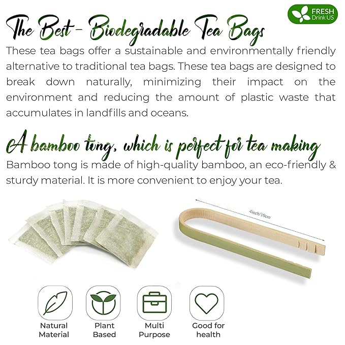 FreshDrinkUS, Premium 135 Senna Leaf Tea Bags for Constipation, Supports Your Cardiovascular System, 100% Natural & Pure. Loose Leaf Senna Herbal Tea, Made with Natural Material Tea Bags. Non GMO, No Sugar/ Caffeine/ Gluten, Vegan.