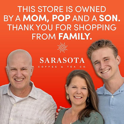 Coffee Packets – Decaf Medium-Dark Roast Ground Coffee, Low Acid Mold Free 2 oz Packs for 12 Cup Brewers, Pre-Measured Fractional Packs, 12 Count Box – Sarasota