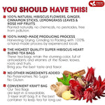 Load image into Gallery viewer, FreshDrinkUS, 60 Tea Bags Super Hibiscus Heart Blend– Herbal Tea with Hibiscus Flower, Ginger, Cinnamon Stick, Lemongrass &amp; Rose Hip – Naturally Caffeine-Free, Sugar-Free, Vegan