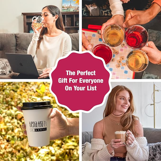 Tiesta Tea - Fall Medley Tea Sampler Dry Flight Set, Loose Leaf, No Caffeine, Makes Hot & Iced, Assorted Brew Sets with Herbal, Black, Fruit, Chai Blend & More, 9 Resealable Sample Pouches