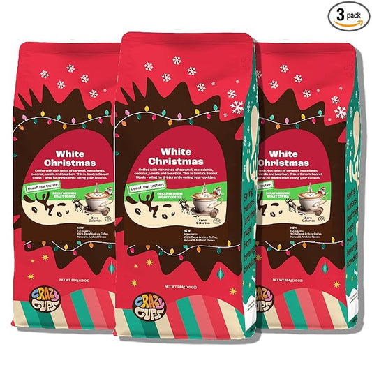 Crazy Cups DECaf White Christmas 3 X 10 Oz