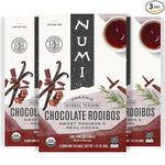 Load image into Gallery viewer, Numi Organic Chocolate Rooibos Tea, 16 Tea Bags (Pack of 3), Red Tea with Cocoa, Honeybush &amp; Vanilla (Packaging May Vary)