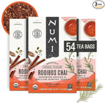 Load image into Gallery viewer, Numi Organic Rooibos Chai Tea Bags, 18 Tea Bags (Pack of 3), Red Tea with Cinnamon, Allspice &amp; Ginger, Caffeine Free